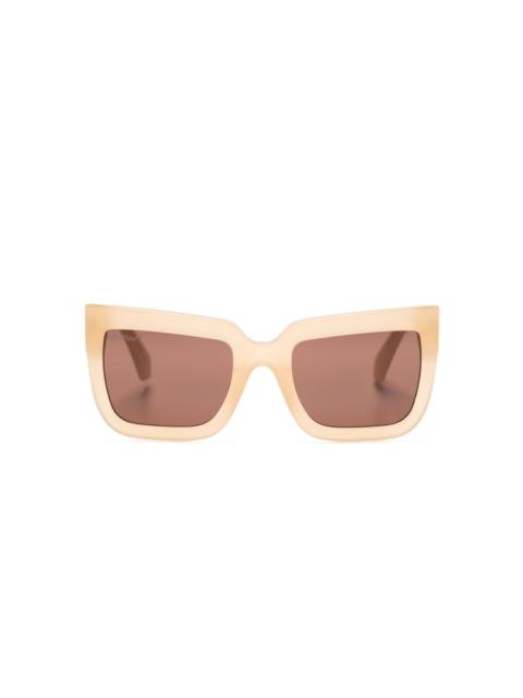 square-frame tinted sunglasses
