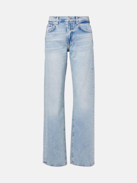 7 For All Mankind Tess mid-rise straight jeans