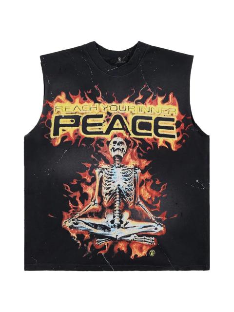 HELLSTAR INNER PEACE SKELETON Sleeveless Tee "Black" HSR068