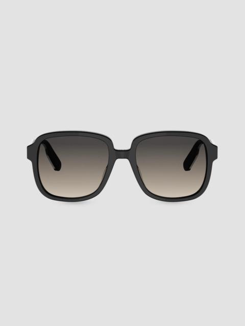 Dior Women's DioRibbon S1I 54MM Square Sunglasses - Black Grey