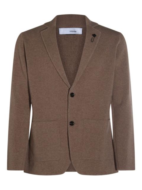 LARDINI two-button patch-pockets cardigan
