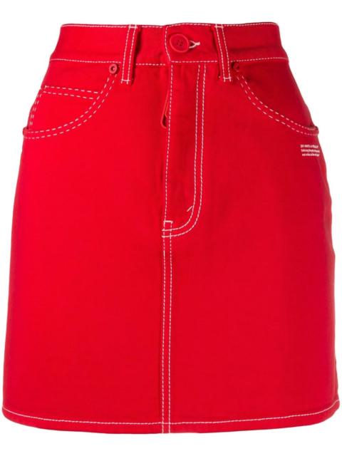 Off-White denim miniskirt