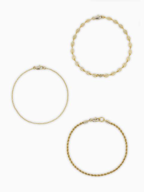 EMPORIO ARMANI Gold-Tone Brass Multi-Strand Bracelet