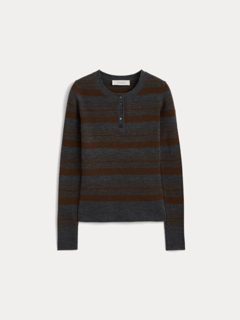 EVERLANE LONG-SLEEVE HENLEY IN ULTRASOFT MERINO