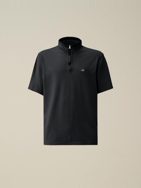 Tacting Piquet Zipped Polo Shirt