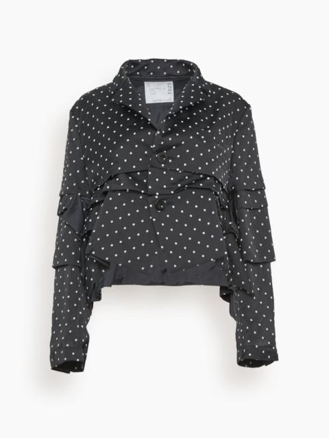 sacai POLKA DOT JACKET | BLACK | parlourx | REVERSIBLE