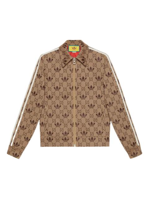 GUCCI Gucci x adidas GG Trefoil Zip Jacket 'Beige Ebony' 722998-XJE1O-9742