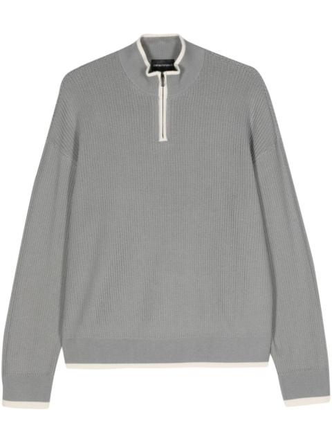 EMPORIO ARMANI zip-up jumper