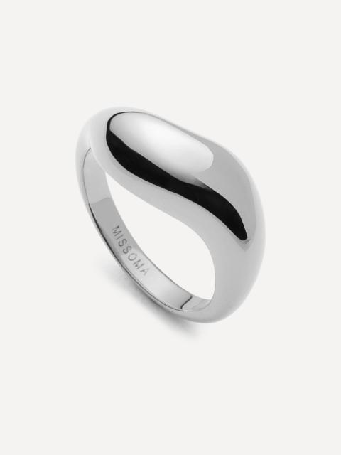 MISSOMA X Savi Rhodium-Plated Signature Stacking Ring
