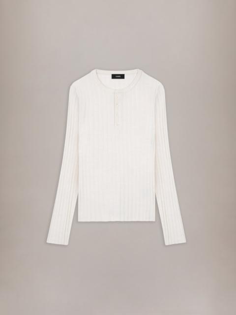 AMIRI AMIRI SCRIPT KNIT HENLEY