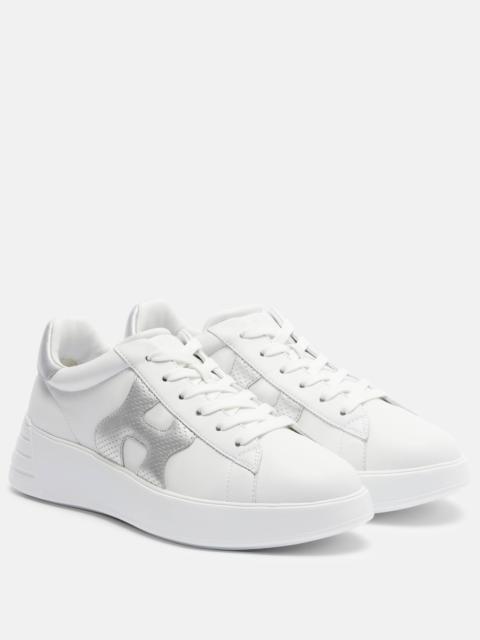 HOGAN Hogan Rebel leather platform sneakers