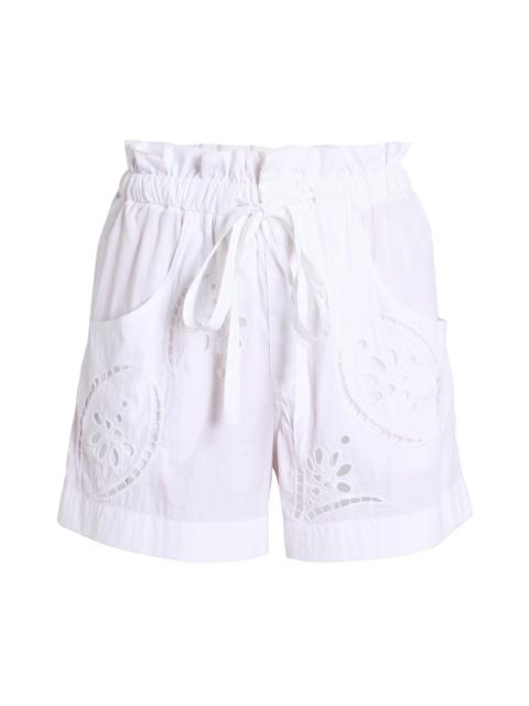 Isabel Marant Women's Hidea Drawstring Eyelet Shorts - White