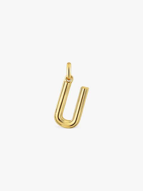 TOUS Medium 18K gold vermeil letter U Pendant TOUS Alphabet