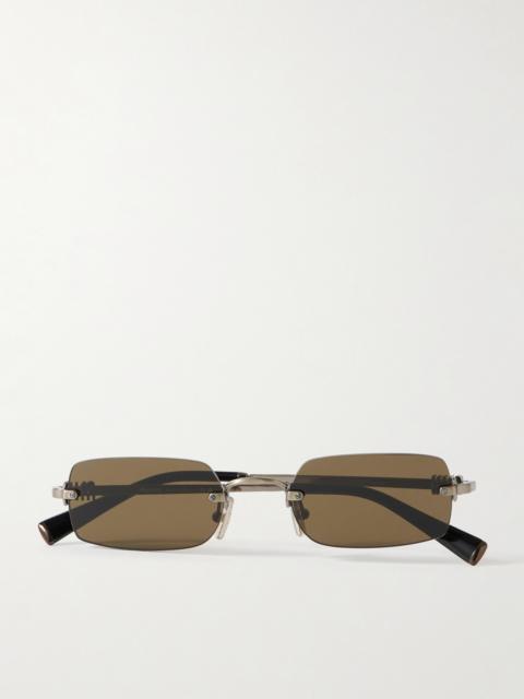 Miu Miu Square-frame Silver-tone Sunglasses