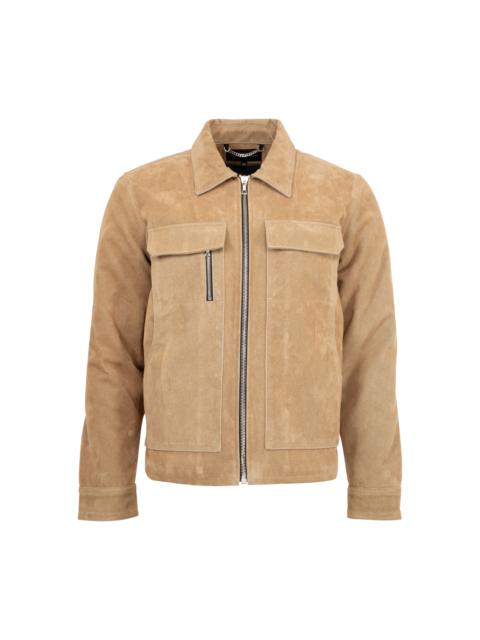 COÛT DE LA LIBERTÉ CARL SUEDE DENIM TWILL PATCHED JACKET