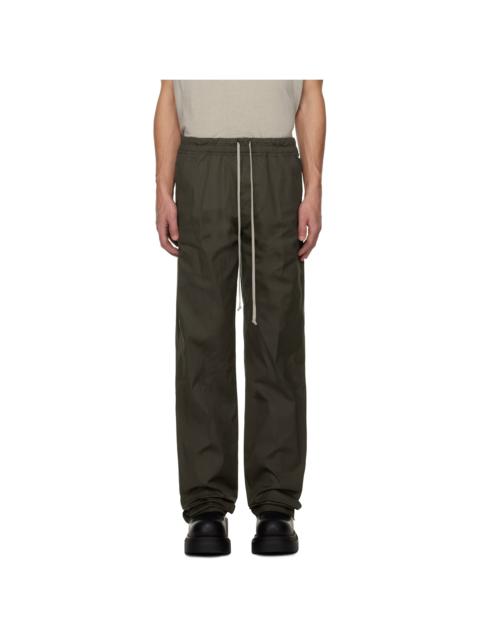 Rick Owens Khaki Concordians Dietrich Drawstring Trousers
