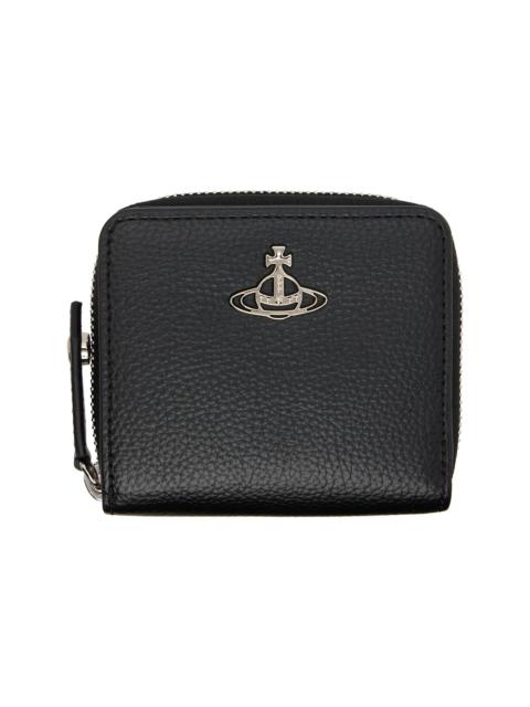 Vivienne Westwood Black Zip Medium Wallet