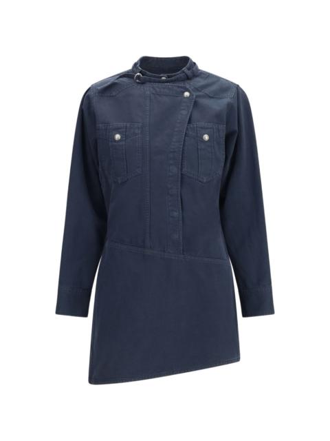 Isabel Marant Étoile Nouria asymmetric button-fastening mini dress