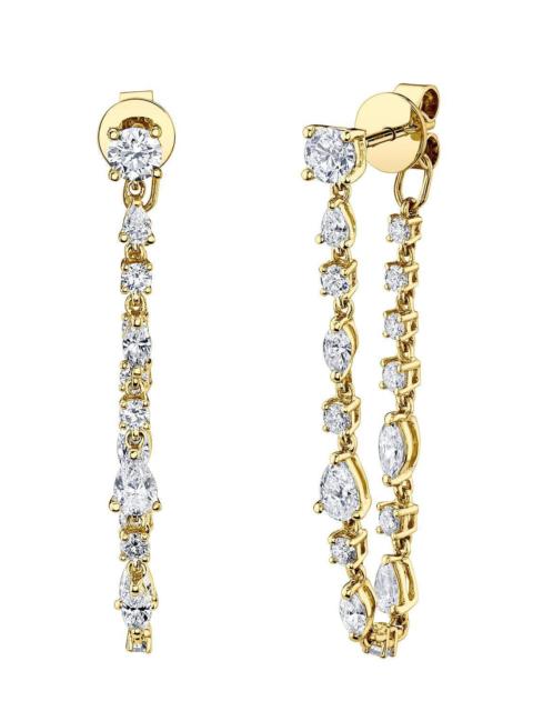 ANITA KO Diamond Long Loop Earrings