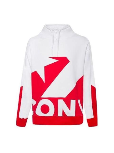 Converse Printed Funnel Neck Sweatshirt 'Red' 10019472-A02