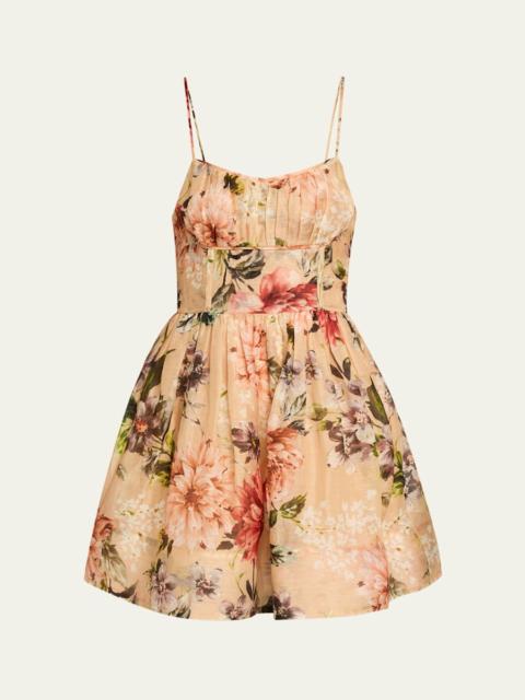 Cara Cara Alba Floral Fit-And-Flare Mini Dress