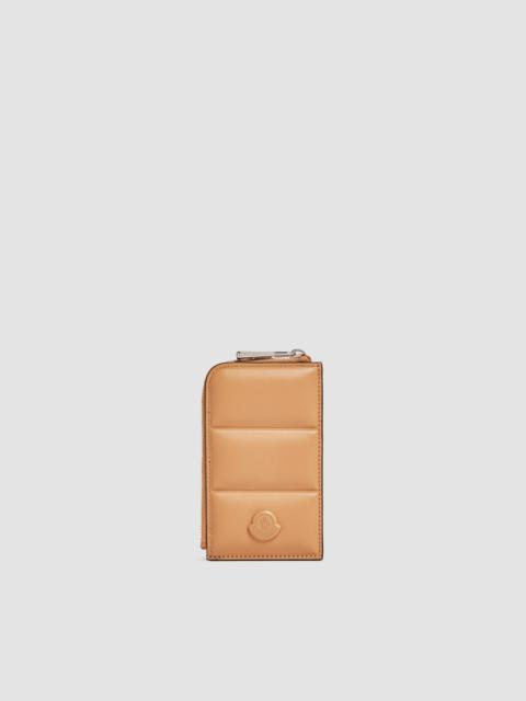 Moncler Quilted Leather Card Holder