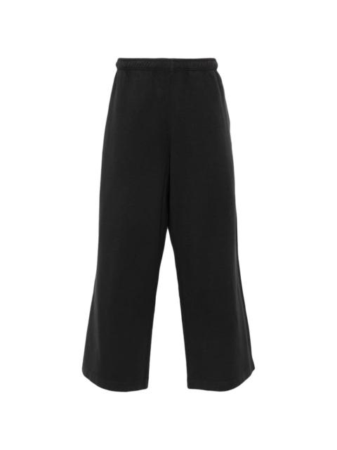 drawstring wide-leg trousers