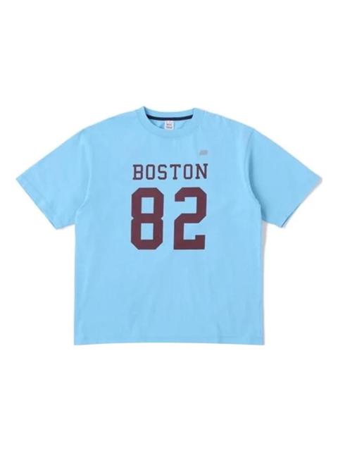 New Balance 900 Boston 82 Logo Print T-Shirt 'Blue Haze' AMT35148-BLZ