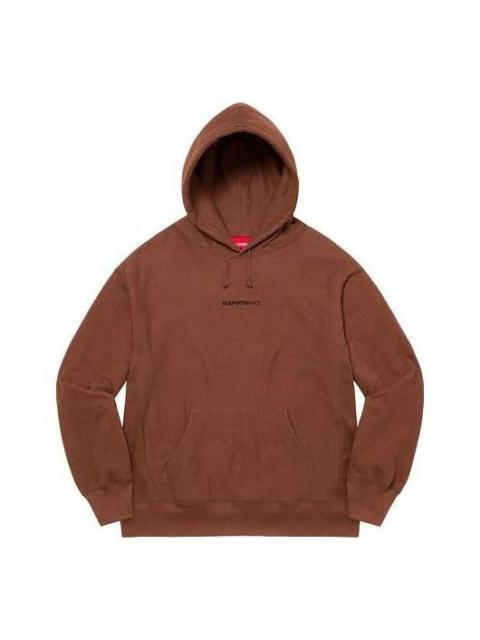 Supreme Supreme Number One Hooded Sweatshirt 'Brown Black' SUP-FW21-121