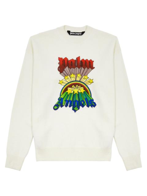 Palm Angels Printed wool-blend jumper