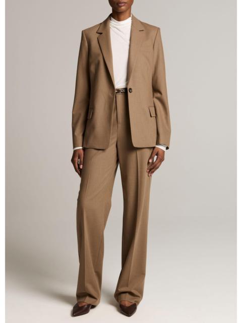 Vince Elsa Fine Suiting High-Rise Straight-Leg Trouser