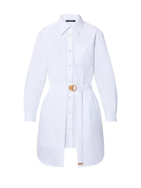 Louis Vuitton Monogram Relief Trompe L’Oeil Shirt Dress