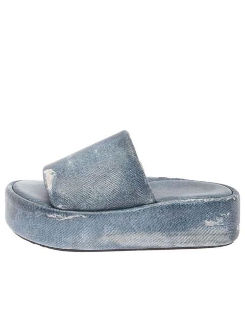 BALENCIAGA (WMNS) Balenciaga Rise Sandals 'Denim Print Leather' 656960WBMA14000
