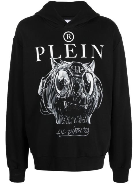 PHILIPP PLEIN graphic-print pullover hoodie