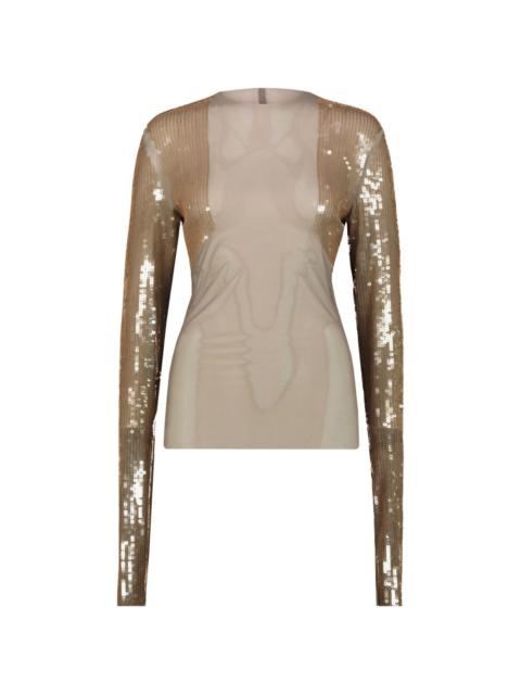 Rick Owens sequin long-sleeve top