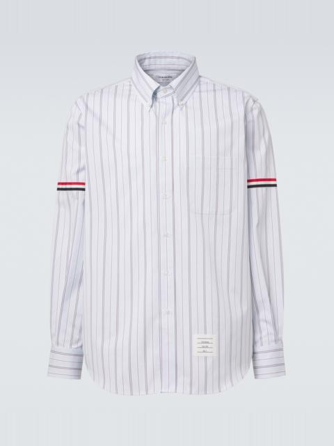 Thom Browne 4-Bar striped cotton shirt