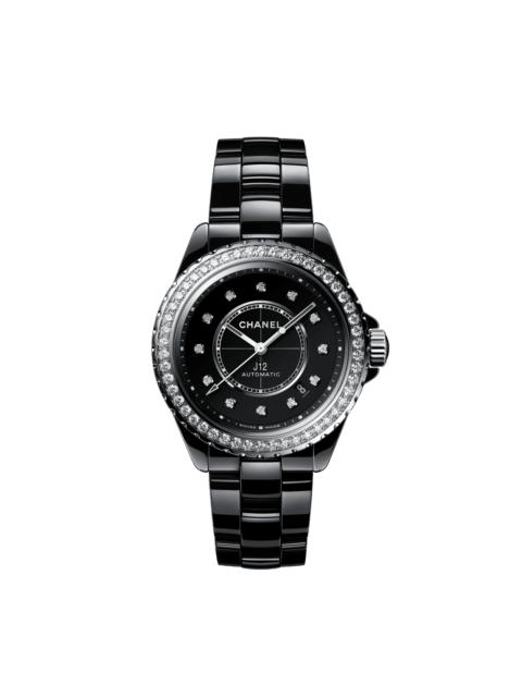 CHANEL J12 Diamond Bezel Watch Caliber 12.1, 38 mm