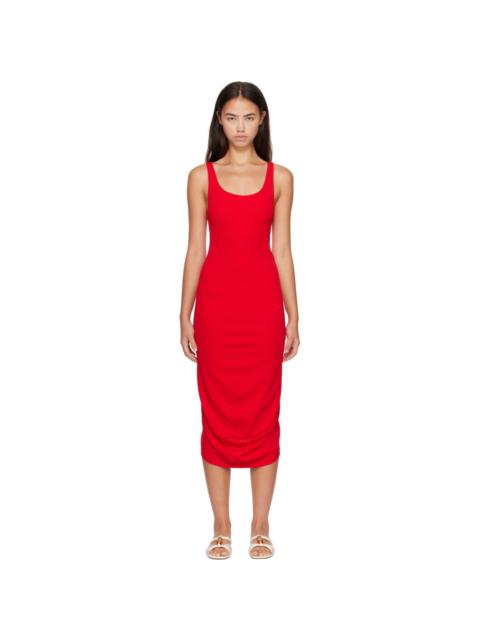 JACQUEMUS Red 'The Regata' Midi Dress