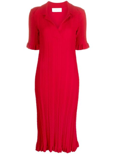 VIKTOR & ROLF V-neck knitted midi dress