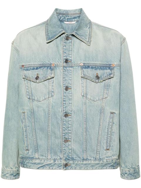 Valentino logo-embossed denim jacket