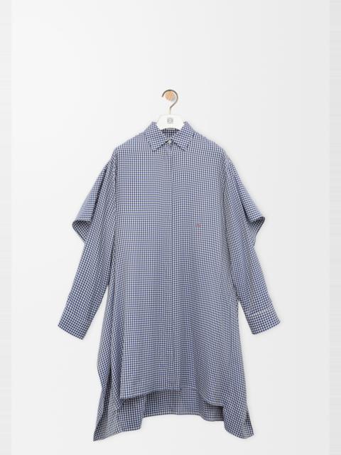 Loewe Cape dress in silk