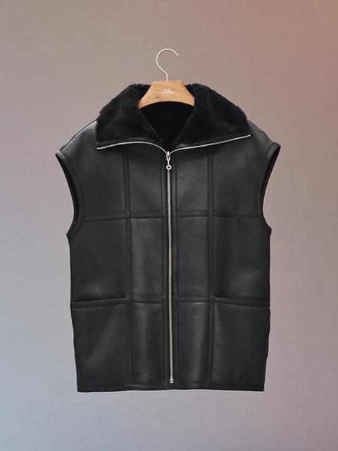 Hermès Reversible "Tatersale" leather vest