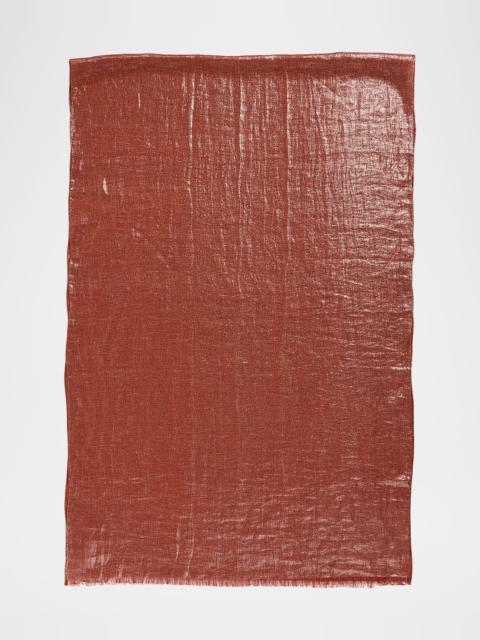 Brunello Cucinelli Linen Lurex Linen Scarf