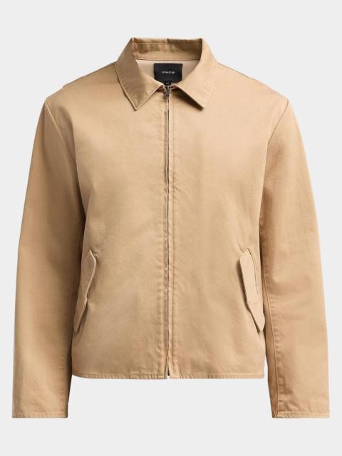 Vince Men's Brushed Twill Full-Zip Shirt Jacket