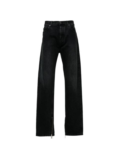 Off-White zip-detail straigh-leg jeans