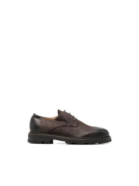 Ziggy Chen burnished-effect lug-sole derby shoes