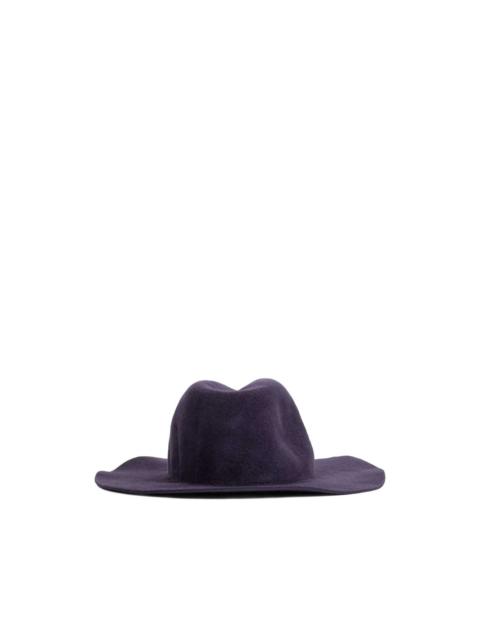 Yohji Yamamoto wool-felt crown hat