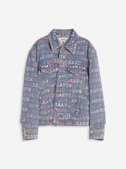 Lanvin LANVIN X FUTURE UNISEX ASYMMETRICAL PRINTED JACKET