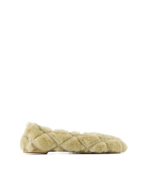 shearling balleria shoes