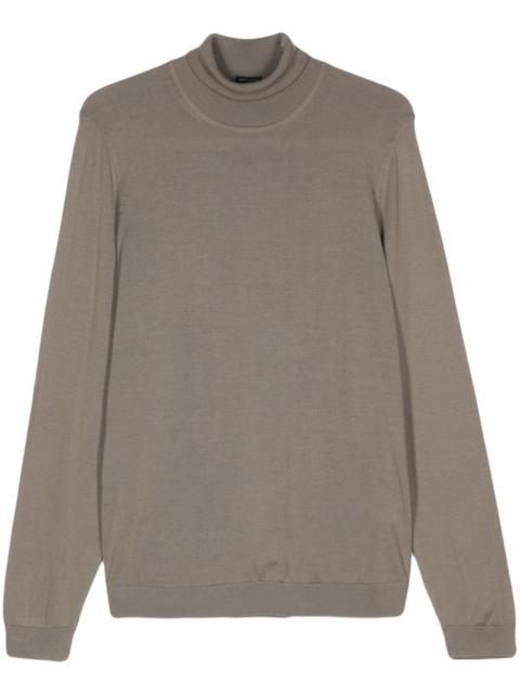BOSS virgin wool roll-neck sweater
